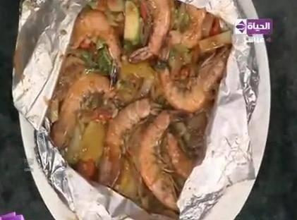 طريقة عمل صينية جمبري بالخضار‎‎