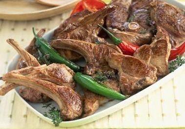 ريش لحم الضأن المشوية‎‎