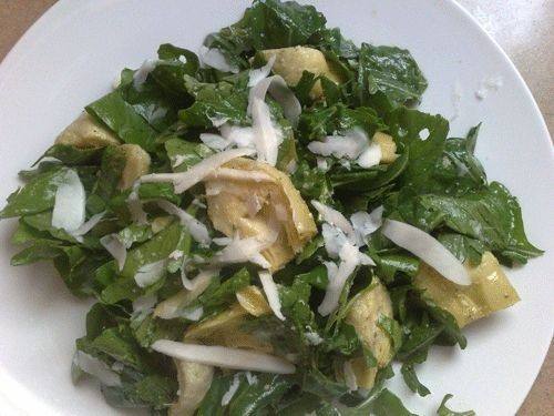 سلطة الجرجير والخرشوف‎‎