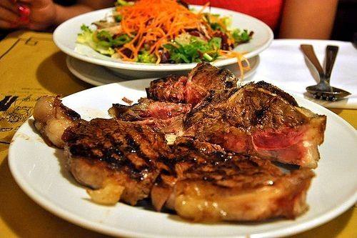 ستيك اللحم بالمستردة ‎‎