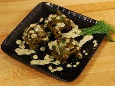 ورق العنب بفواكه البحر ‎‎