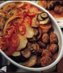 صينية الكفتة بالخضار ‎‎