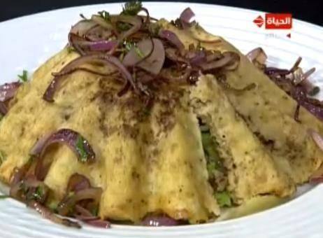 الدجاج الملفوف بالخضروات ‎‎