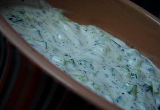 سلطة الزبادي بالخيار ‎‎