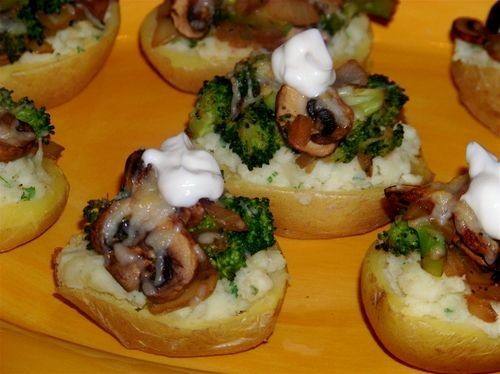 بطاطس محشية بالبروكلي والجبن ‎‎