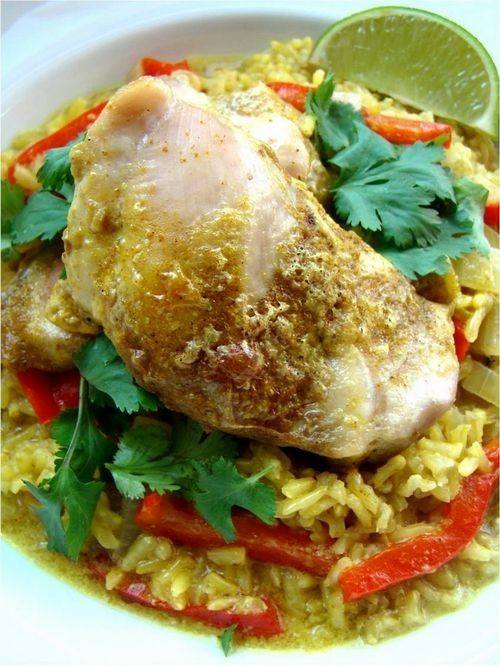 دجاج بالكاري والجوز الهند‎‎