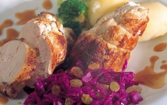 لفائف الدجاج بالجبن والثوم‎‎