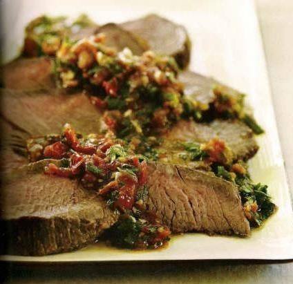 شرائح اللحم بالثوم والفاصوليا‎‎