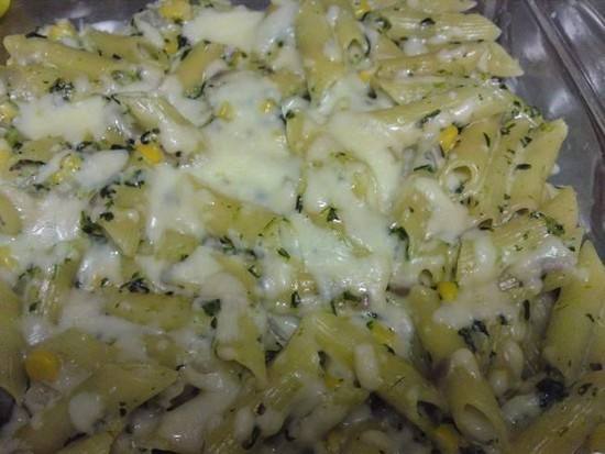 مكرونة بصوص السبانخ ‎‎