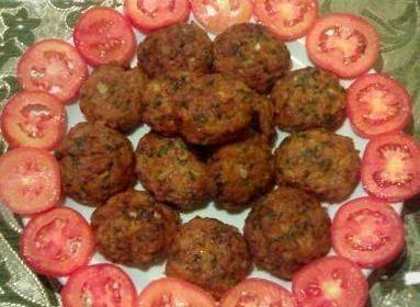 كفتة السبانخ باللحم المفروم‎‎