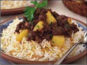 طاجن الأرز باللحم ‎‎