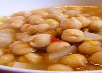 شوربة الحمص مع الدجاج المدخن‎‎