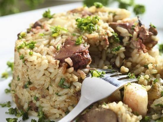 أرز روزيتو بكبد الدجاج‎‎