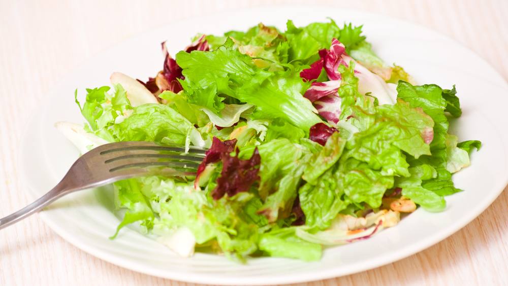 سلطة الجرجير مع عين الجمل‎‎