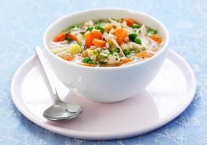  شوربة الدجاج بالبازلاء والتوابل‎‎