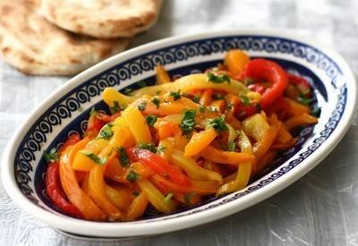 سلطة الفلفل المشوي ‎‎