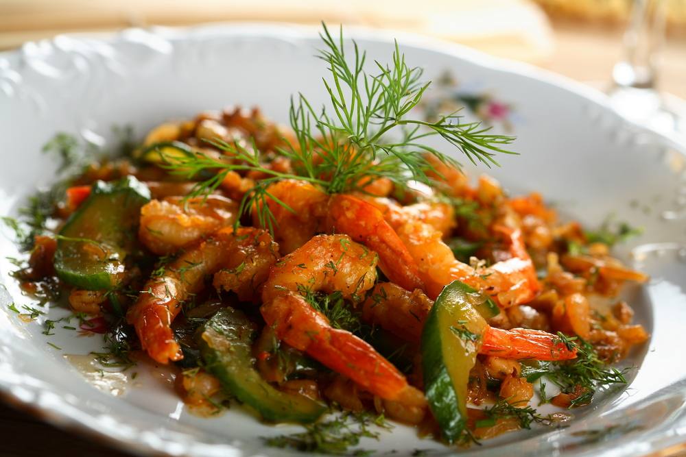 جمبري بالبابريكا في الفرن‎‎