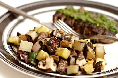 سلطة البطاطس المشوية بالخضروات ‎‎