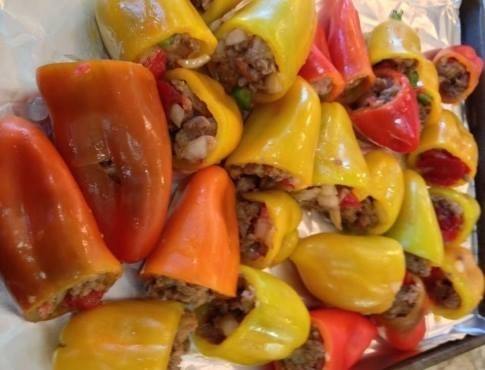 طريقة عمل فلفل محشو باللحمة المفرومة‎‎