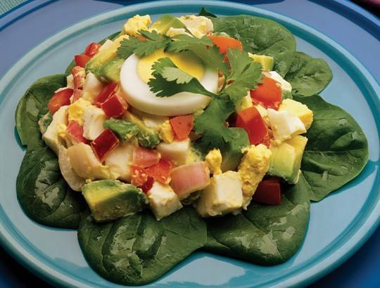 سلطة البيض بالجرجير والمستردة ‎‎