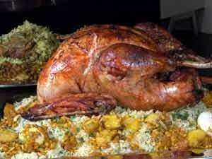 طريقة عمل ديك رومي بالمستكة‎‎