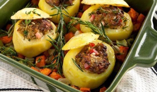 طريقة عمل البطاطس المحشية باللحمة المفرومة‎‎