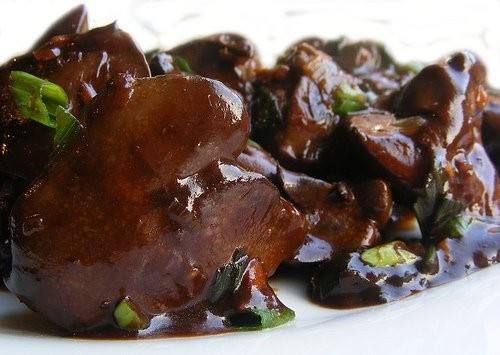 كبدة فراخ بدبس الرمان‎‎