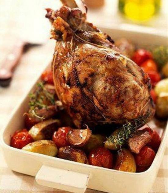 طريقة عمل طاجن فخذة رومي بالخضروات‎‎