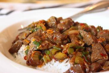 طريقة عمل مكعبات اللحم ببشر البرتقال‎‎