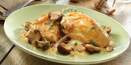 طريقة عمل دجاج بالأعشاب والكريمة‎‎