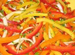 سلطة الفلفل والبصل ‎‎