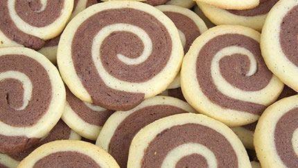 طريقة عمل بسكويت الشيكولاتة الملفوف‎‎