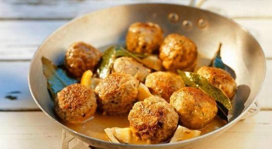 طريقة عمل كرات اللحم بصوص الليمون‎‎