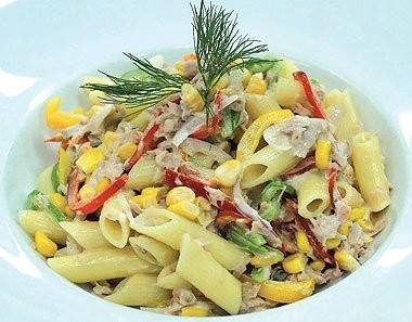 طريقة عمل مكرونة بالخضار والتونة‎‎