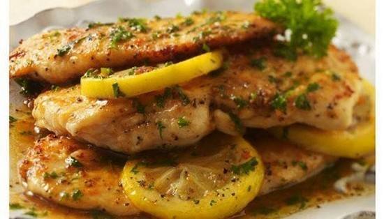 بيكاتا الدجاج بشرائح الليمون‎‎