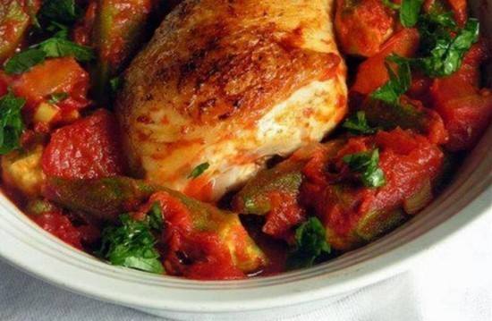 طريقة عمل طاجن البامية بالرومي‎‎