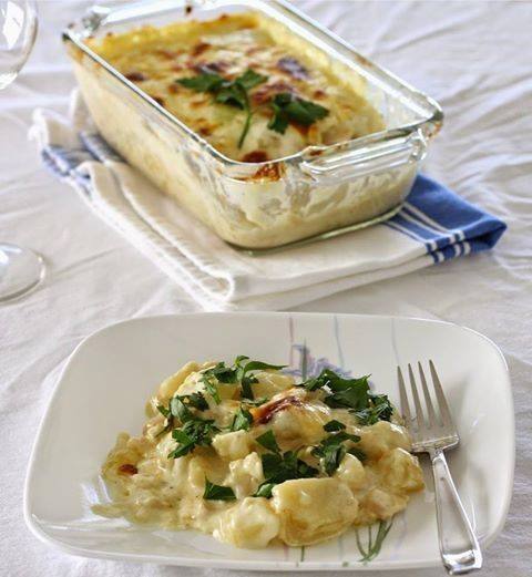 طريقة عمل صينية السمك بالبشاميل‎‎