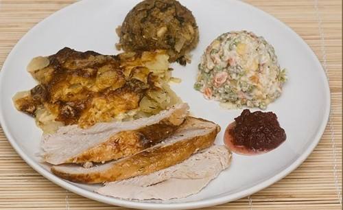 صدور الديك الرومي بالزعتر‎‎