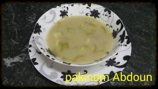 شوربة الكوسة بالزبادى لخبيرة الطهي باكينام عبدون‎‎