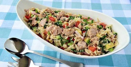 طريقة عمل سلطة الأرز بالتونة‎‎