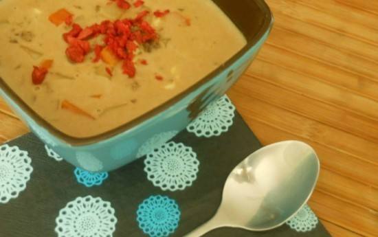 طريقة عمل شوربة البرجر بالجبنة‎‎