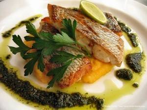 سمك مشوي بالريحان ‎‎