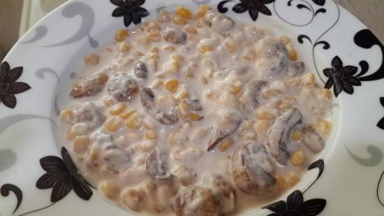  سلطة المشروم والذرة الصفراء لخبيرة الطهى باكينام عبدون‎‎