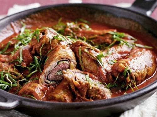 شرائح اللحم مع صلصة الطماطم والبقدونس للشيف أمنية طه‎‎