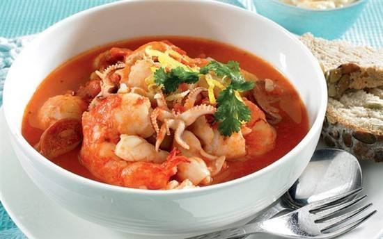 يخنة السمك بالزعفران‎‎