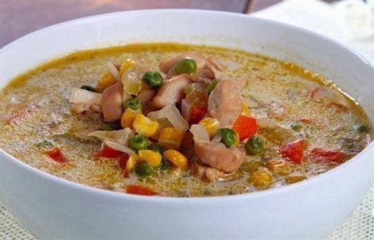 الشوربة الصينية بالخضروات‎‎