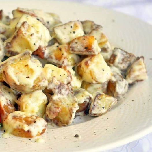 طريقة عمل سلطة البطاطس بالجبنة‎‎