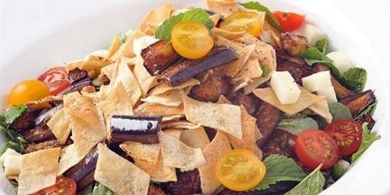 طريقة تحضير فتوش الباذنجان‎‎