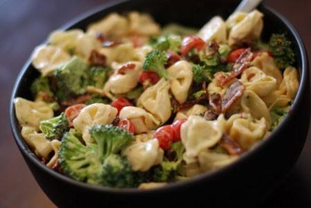 مكرونة بالخضار والصويا صوص ‎‎