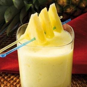 عصير الأناناس بالآيس كريم‎‎